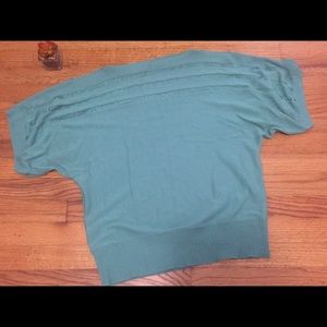 Roz&Ali Teal Knit Top, size XL